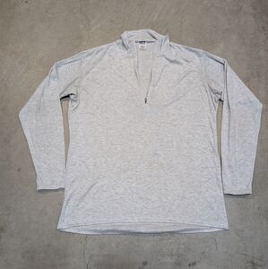 VTG Patagonia Capilene Gray 1/4 Zip Men's L Heather